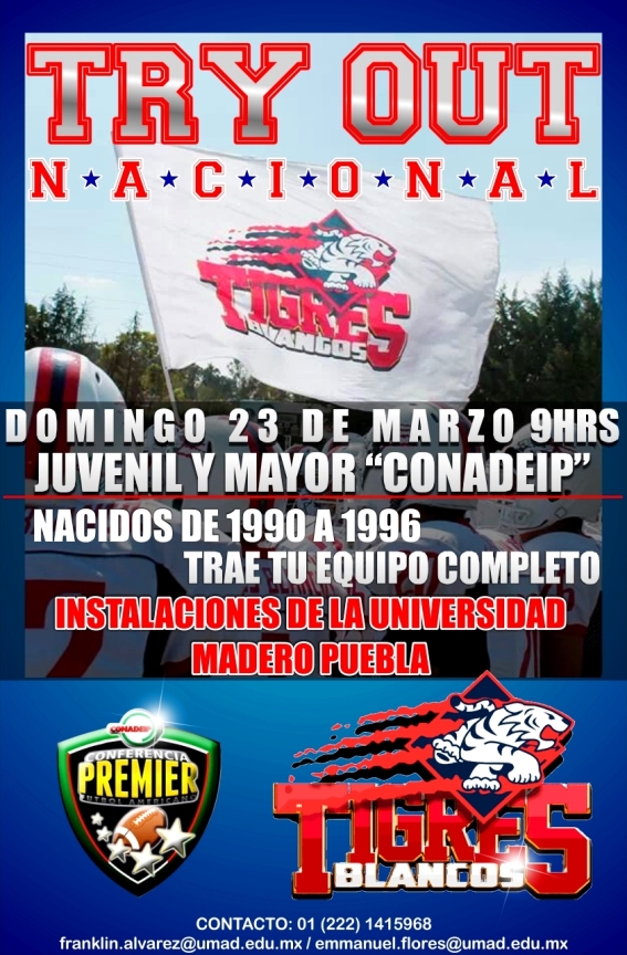 Tryout Nacional Tigres Blancos UMAD