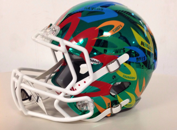 El casco ganador del concurso NFL Fashion Touchdown