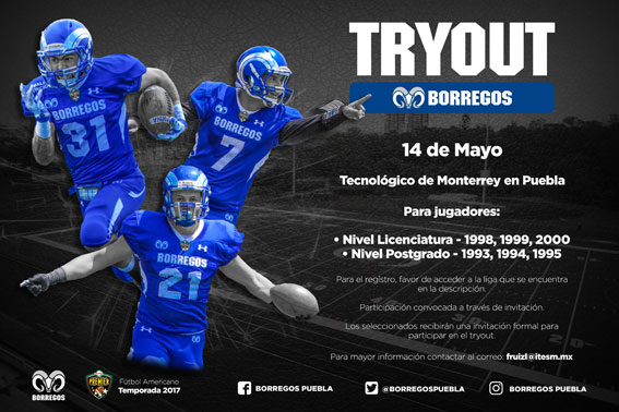Try Out Borregos Puebla