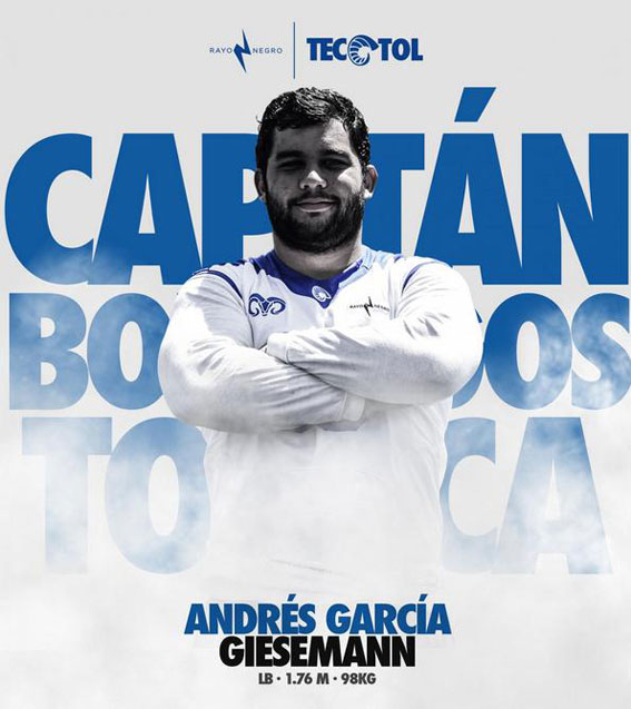 Andrés García capitán en Toluca para el 2018